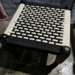 Handcrafted Rajvadi Wooden Khatli Stool – Black & White photo review