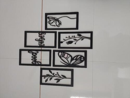 Wooden Wall Hanging For Home Decor shelf home Living Room, Decor, Balcony Living Room Office(Combo) photo review